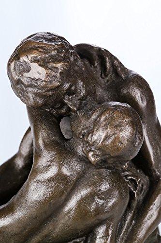 Estatua de Bronce The Kiss Figura Decorativa Rodin miniatura 5