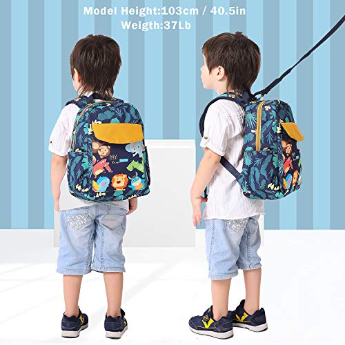 Willikiva Cute Zoo Little 2D Backpack Kid Backpacks For Girls And Boys Toddler Backpack Waterproof Preschool Safety Harness Leash(Zoo) #TOP5
