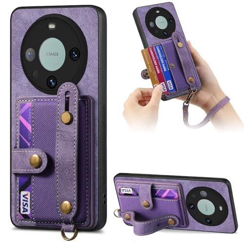 Coque Huawei Mate 60 Pro Portefeuille Rangement Cartes Étui Housse Arrière Antichoc