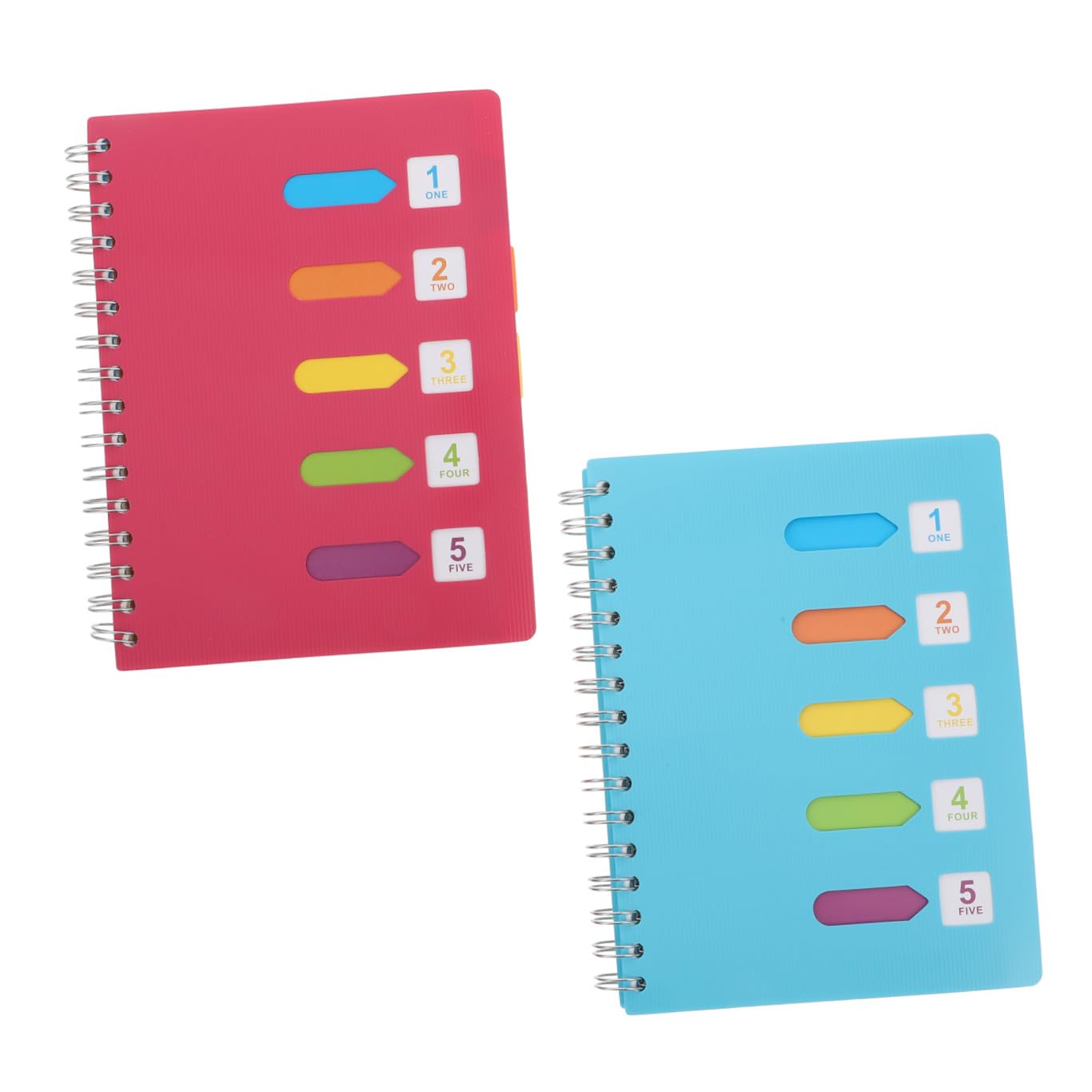 Carnet de Notes à Spirale A5, Lot de 2, Papier, Écriture et Journal