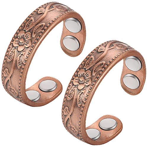 Cigmag Copper Magnetic Rings for Women Strong Magnets Pure Copper