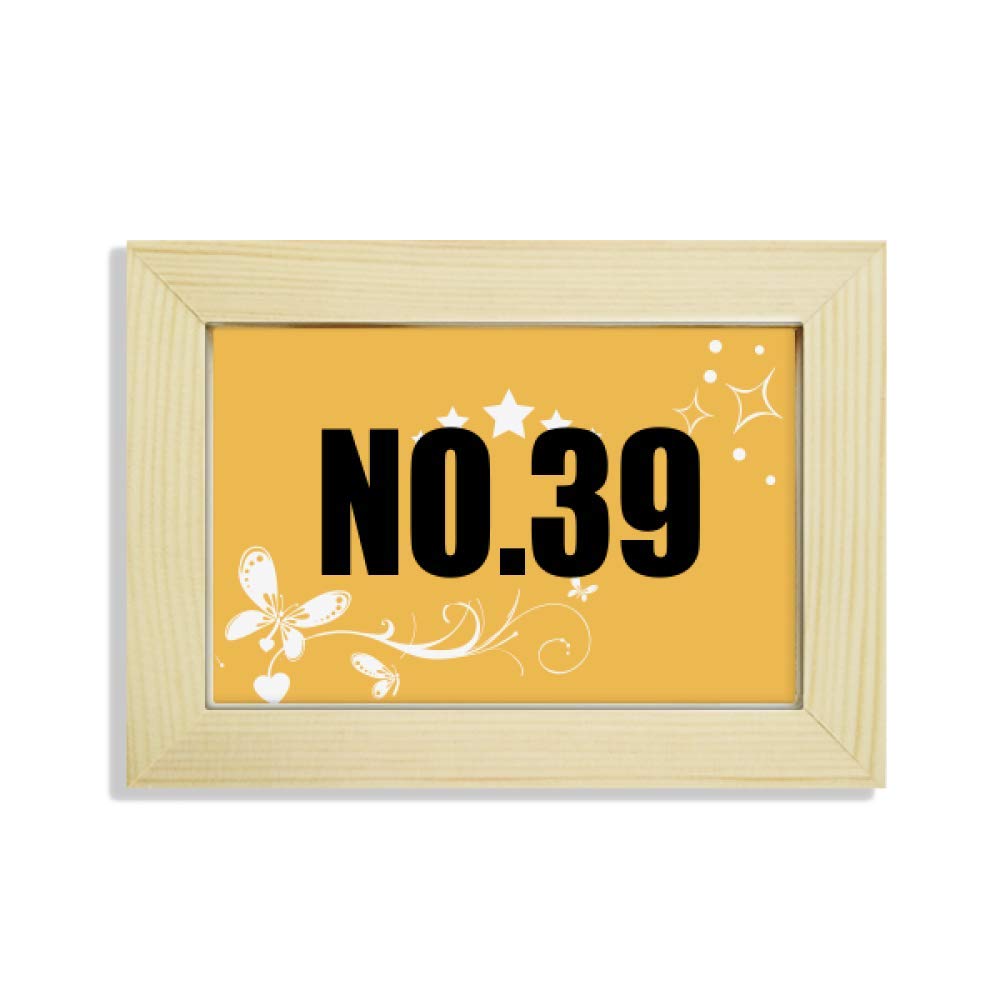 Marco de madera Suerte NO.39 un regalo original con pintura de flores