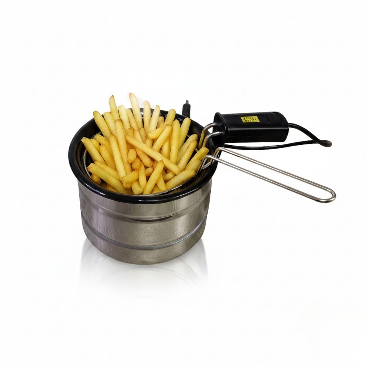 Fritadeira Elétrica 1L Inox Cuba Esmaltada Prática Compacta 220v