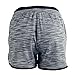 RIBOOM Women Workout Fitness Running Shorts, Double Layer Elastic Waistband Sport Shorts Medium Slate Gray