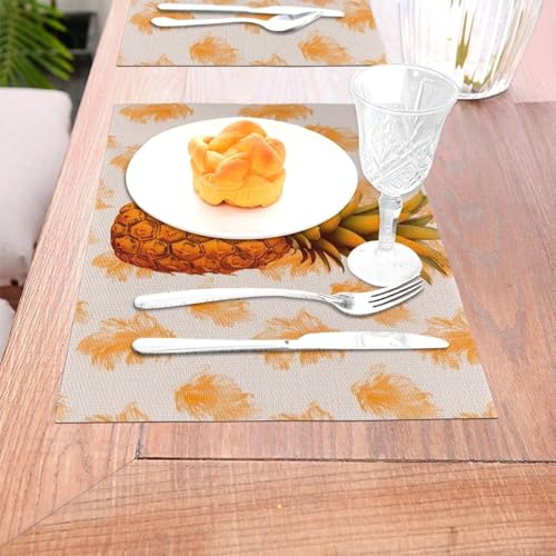 Napperon PVC orange vif lavable : protégez votre table des rayures et chocs