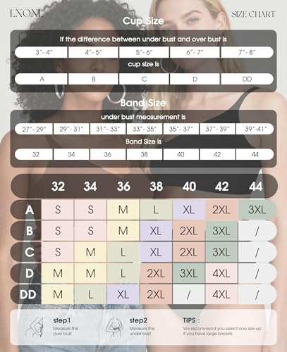 Image of LXOXL Wireless Bras for Women No Underwire Seamless Push Up Full Coverage Everyday Bra Comfortable Supportive Tshirt Bralette