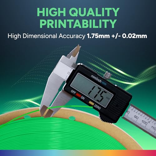 Image of OVERTURE TPU Filament 1.75mm Flexible Roll, 95A Soft 3D Printer Filament, 1kg Spool (2.2 lbs), Fit Most FDM Printer (TPU Neon Green)