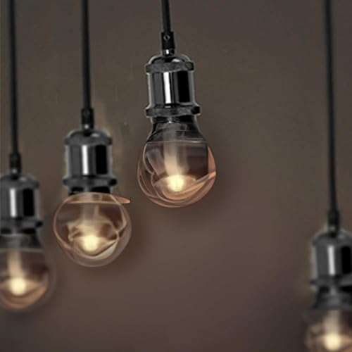 Miniatura 8 de Kit de luces colgantes industriales vintage con soporte para lámpara E27, cable de tela, rosa de techo y cable colgante en estilo retro moderno