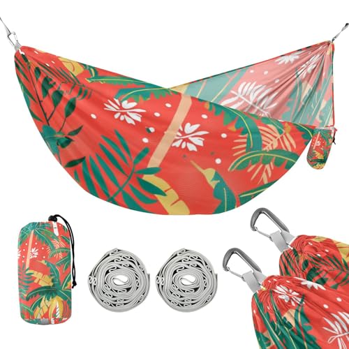 Amooorous Summer Tropical Hängematte mit Baumgurten