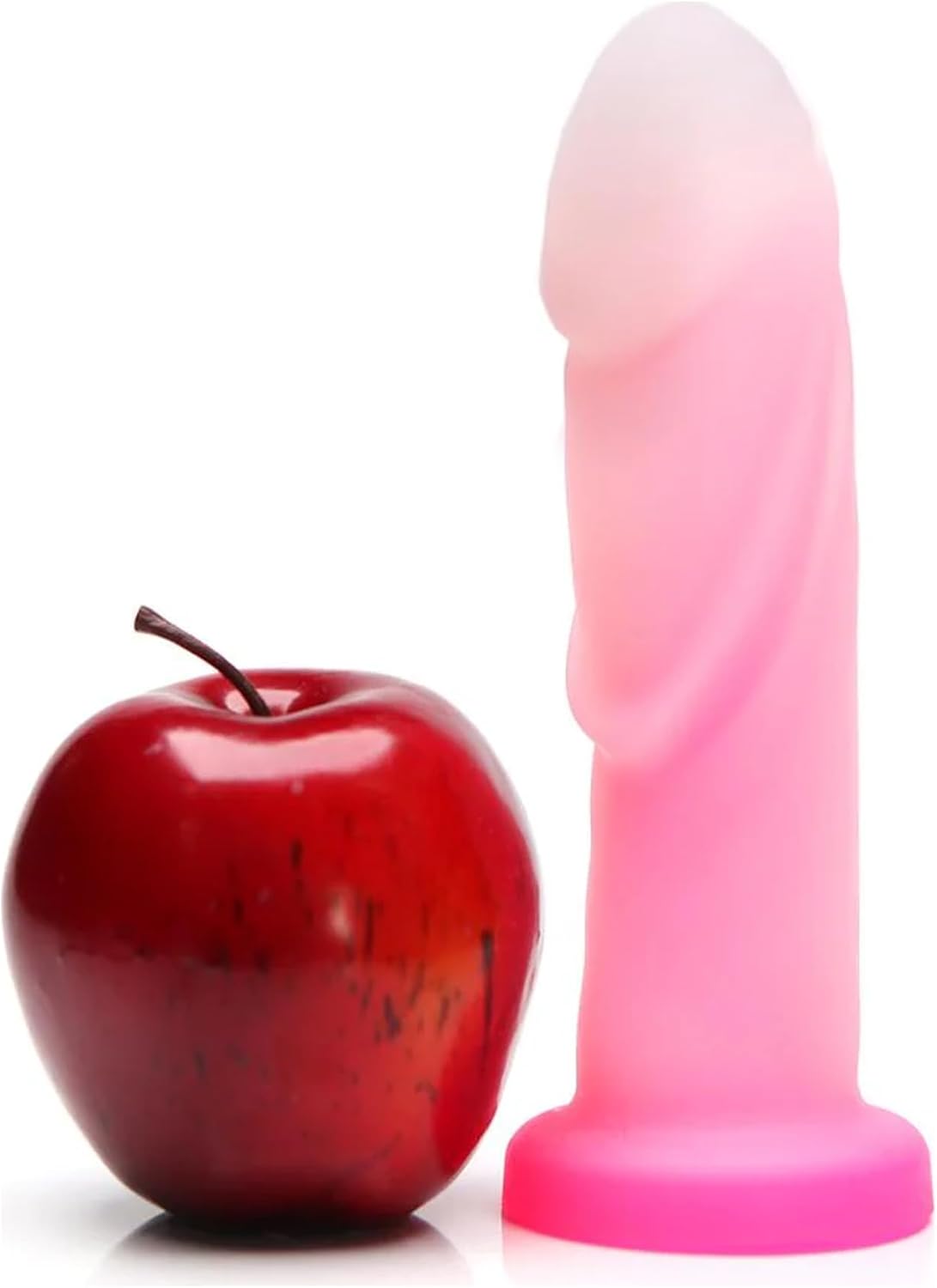 Tantus Cush O2 Dual Density Silicone Dildo Rose Quartz Realistic Feel Curved G Spot Massager Soft Silicone Outer Firm Core Harness Compatible Body Safe Dildo 7 Inch 1.75 Diameter
