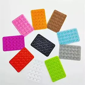 Capinha de Celular em Silicone com Suporte de Ventosa – Capa Protetora Antiqueda, Colorida e Ideal para Uso Diário (azul claro)