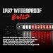 KOMAS 3rd Third Tail Rear Brake Light Replacement For 1988 1989 1990 1991 1992 1993 1994 1995 1996 1997 1998 1999 Chevy GMC C/K-Series GMT400, Waterproof Dual Row Tail Rear Cargo Light Lamp (Smoke)