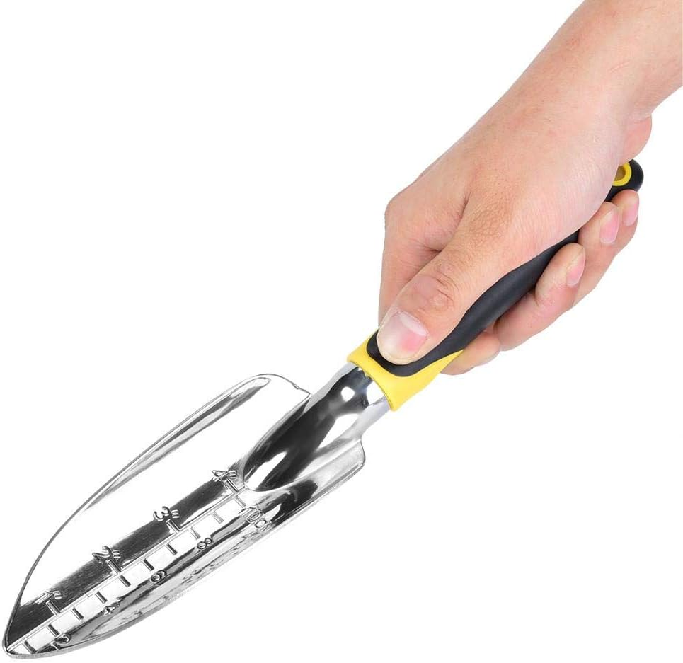 Trowel Shovel 5Pcs Gardening Yard Hand Garden Trowel Shovel Rake Yellow Tool Set