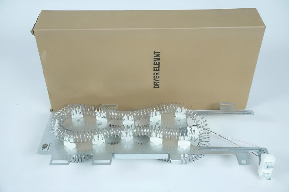 Dryer heating element in its cardboard packaging