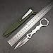HUAAO SOCP Fixed Blade Dagger with Green Kydex Sheath, for Collections, Gifts, Camping Self Defense