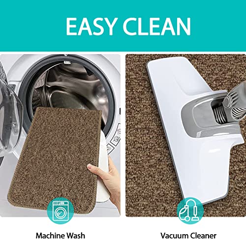 Non Slip Stair Treads Carpet - For Wooden Steps Indoor With Self Adhesive Tape Set Of 15, Anti Moving Stair Runners Covers Mats Staircase Step Carpet For Elder Pet Dog, 8"X30", Brown #TOP3