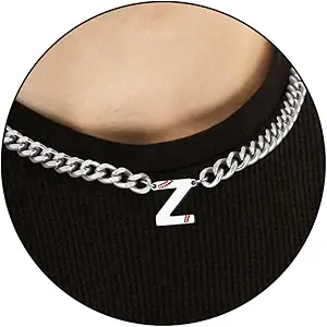 Baseball Necklaces for Boys Stainless Steel Initial Necklace with Letter A-Z 6.5mm Cuban Chain Adjustable Gifts for Men Boys 16+2 Inches