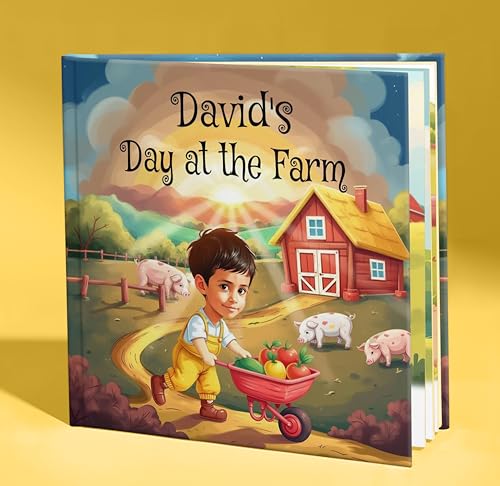 TellMyTale Personalized Childrens Story Book with Name and Photo A Day on the Farm Story Book Custom Kids Storybook Gift for Girls and Boys Farm Theme Keepsake