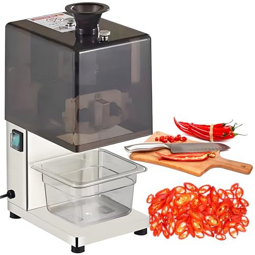 vnmudzeo Cortadora Comercial De Alimentos Y Verduras, Trituradora EléCtrica De Brotes De Ajo, Cebolletas Y Puerros, Cortadora AutomáTica De Zanahorias, Col Y Papa 1.8mm