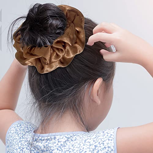 96 Pieces Hair Scrunchies Satin Scrunchies Satin Hair Tie Elastics Ponytail Holders Hair Ties Ropes Comfortable Hair Bands Hair Accessories For Girls Women Teens Christmas Birthday Gift #TOP5
