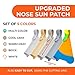 UV Nose Guards for Glasses - 5 Pack - Nose Sun Protection - UV Nose Guard Shield UPF 50+ - Sun Nose Protector - Patented