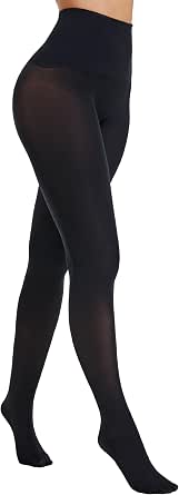 HONENNA Seamless Tights for Women, One-Piece Knit Legs, Seamless Waistband