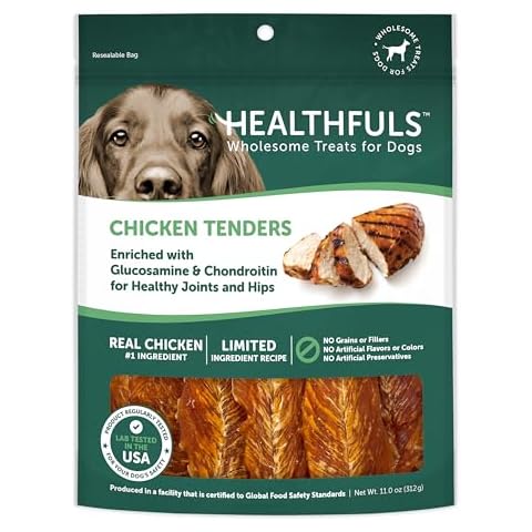 Healthfuls Chicken Tenders Dog Treats with Glucosamine & Chondroitin, 11oz Cover