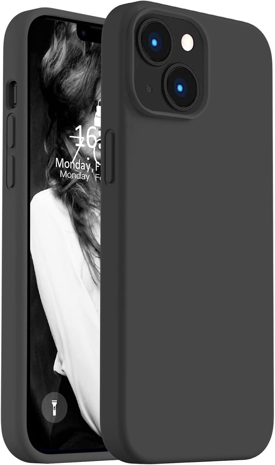 iPhone 14 Silicone Back Case | Shock Proof Design & Camera Protection | Premium Rubberised Apple iPhone 14 Cover (Microfiber Lining) | Ultra Smooth Silicone – Black iPhone 14 Silicone Back Case | Shock Proof Design & Camera Protection | Premium Rubberised Apple iPhone 14 Cover (Microfiber Lining) | Ultra Smooth Silicone – Black