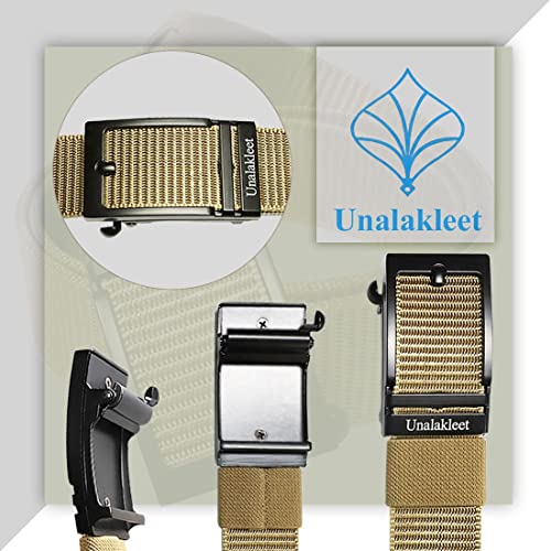 Unalakleet Men's Belt-Breathable Nylon Webbing Fully Adjustable Casual Belt Strap4
