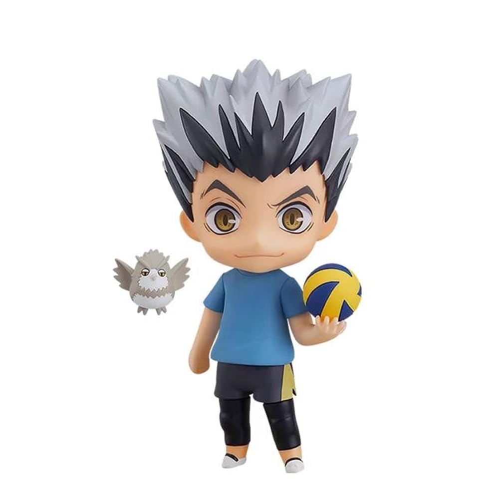 Zhongkaihua Haikyuu!! Kotaro Bokuto Figure 10cm Cute Action Figurine Anime Pvc Statue Computer Case Desk Ornament Decoration