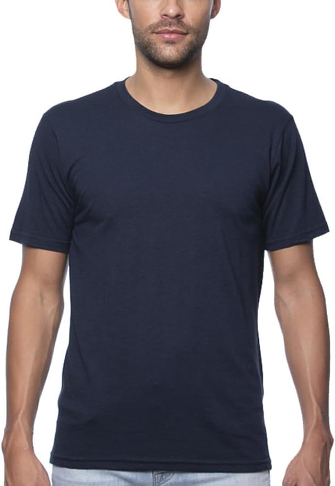 Go2 Men's Hemp T-Shirt, Navy Blue, 3X-Large (3 Pack), Made in USA