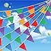 ALEY 750 Feet Multicolor Pennant Banner Flags String,Outdoor Indoor Party Decorations For Grand Opening,Carnival,Wedding,Birthday,Racing Party Celebration Events