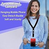 Lanyards for Id Badges,Christmas Red Black Glitter Id Badge Holder Heavy Duty and Retractable Keychain,Retro Badge Reel with Carabiner Clip,Women Student Doctor Office Gifts - Image 7