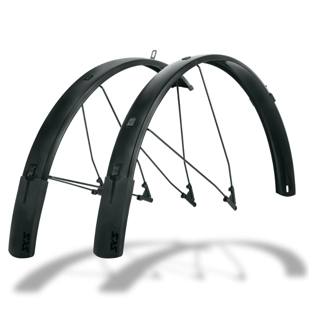 SKS BLUEMELS STYLE 27.5""-29"", 65 MM MUDGUARD SET - BLACK