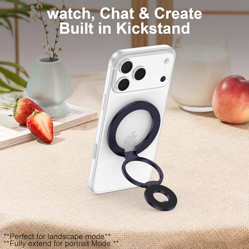 Image of Magnetic iPhone 17 Ring Holder for MagSafe Phone Grip Double Sided Magnet