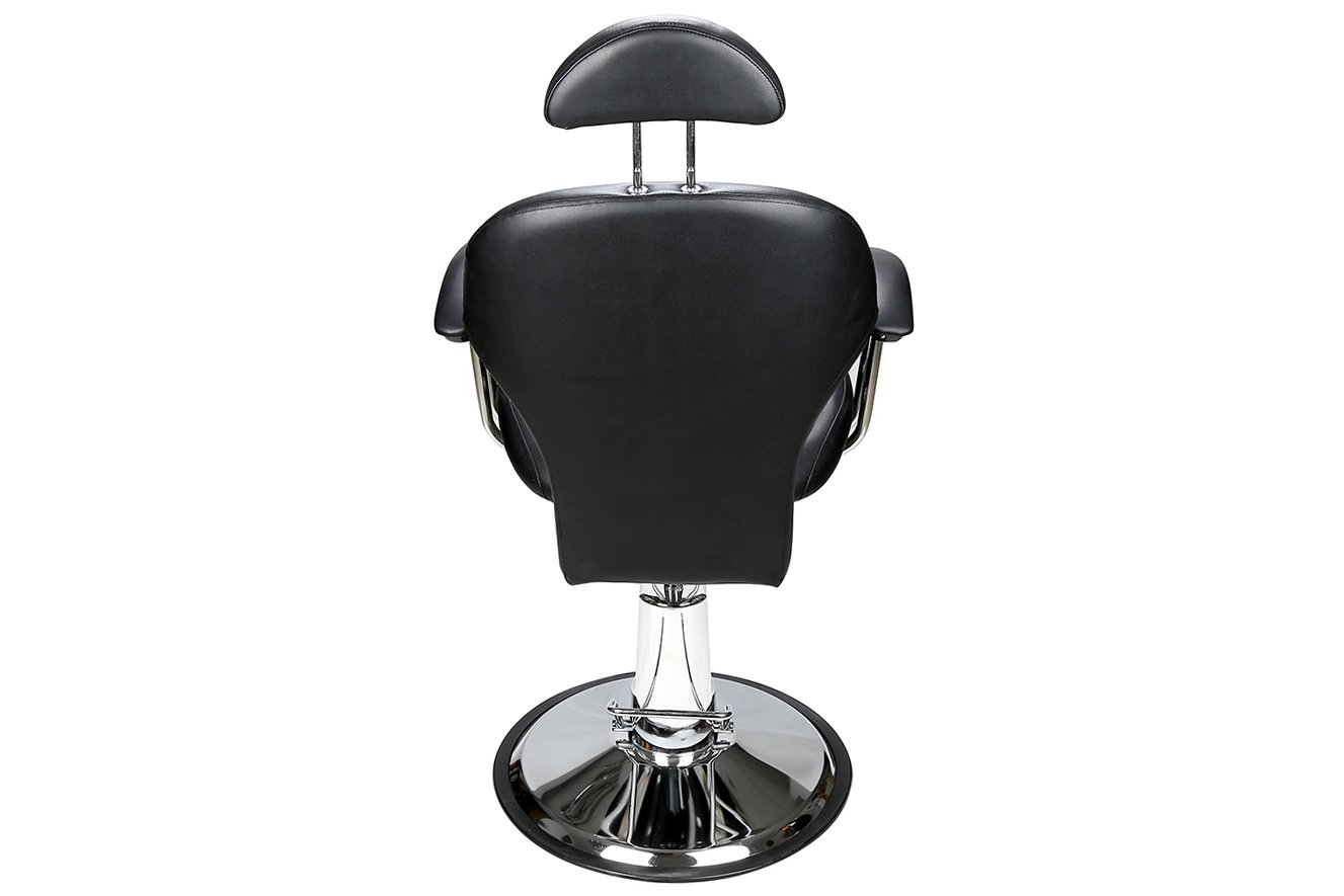 BarberPub Poltrona da barbiere classica Poltrona reclinabile idraulica 360 gradi girevole regolabile per capelli Salone di bellezza 8714BK