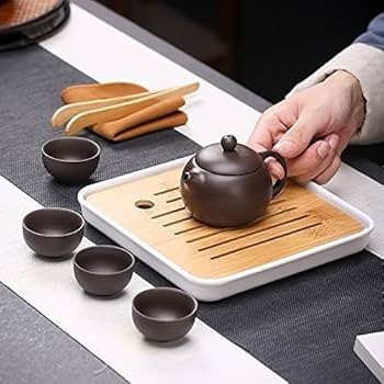 c-17 茶道具 ビスタアレグレ 耳付水指 共箱　金輪寺茶器の のセット Amazon.co.jp: 番茶器セット 茶具セット ティーセット 和風 急須