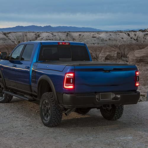 Fione: For Dodge Ram 1500 Tail Light Assembly 2019-2022 Led Type & Red Lens Chrome Interior Left Driver Side Rear Light 55112991Ac 55112991Ad Ch2800217 #TOP5