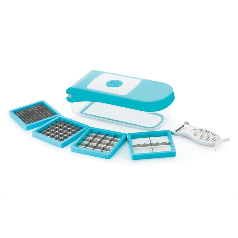 DRUMSTONE (𝟏𝟔 𝐘𝐄𝐀𝐑 𝐖𝐀𝐑𝐑𝐀𝐍𝐓𝐘) 8108 Ganesh 7-in-1 Chopper: Multifunctional Vegetable and Fruit Cutter with Stainless Steel Blades, Easy-to-Use Design, and Durable Build-image-27
