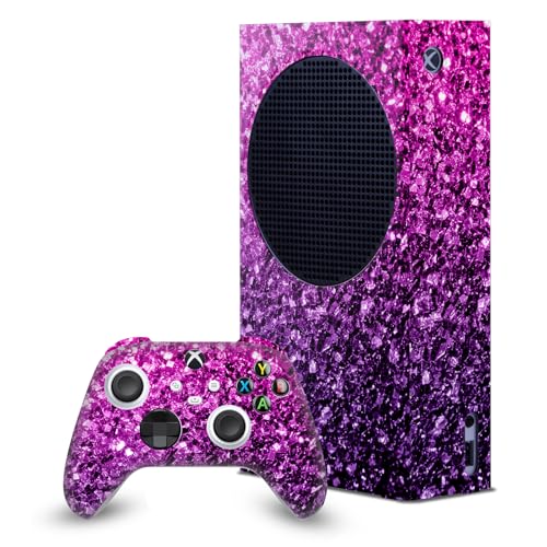 Enveloppement de console Xbox Series S design mauve rose art pour salon