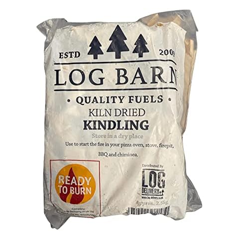 Palos de madera seca Log-Barn 2.5kg para fuegos abiertos, estufas, barbacoas y hornos Cover