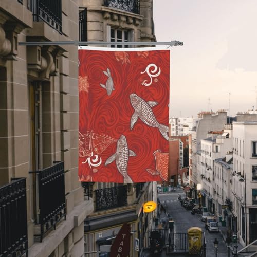 Drapeau pour extérieur 1,2 x 1,8 m robuste drapeau de cour double face avec œillets