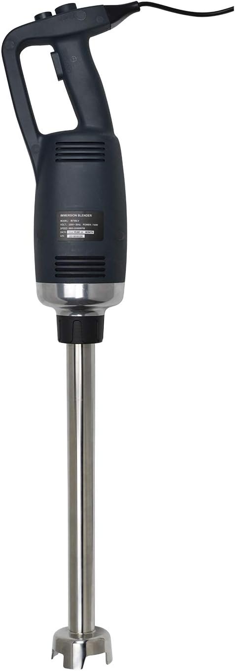 Li Bai 18 in Heavy Duty Immersion Blender Handheld Kitchen, Hand Blenders for Kitchen, Commercial Mixer Electric, 750W Detachable Shaft Adjustable Variable Speed, Emulsifier Blender Handheld
