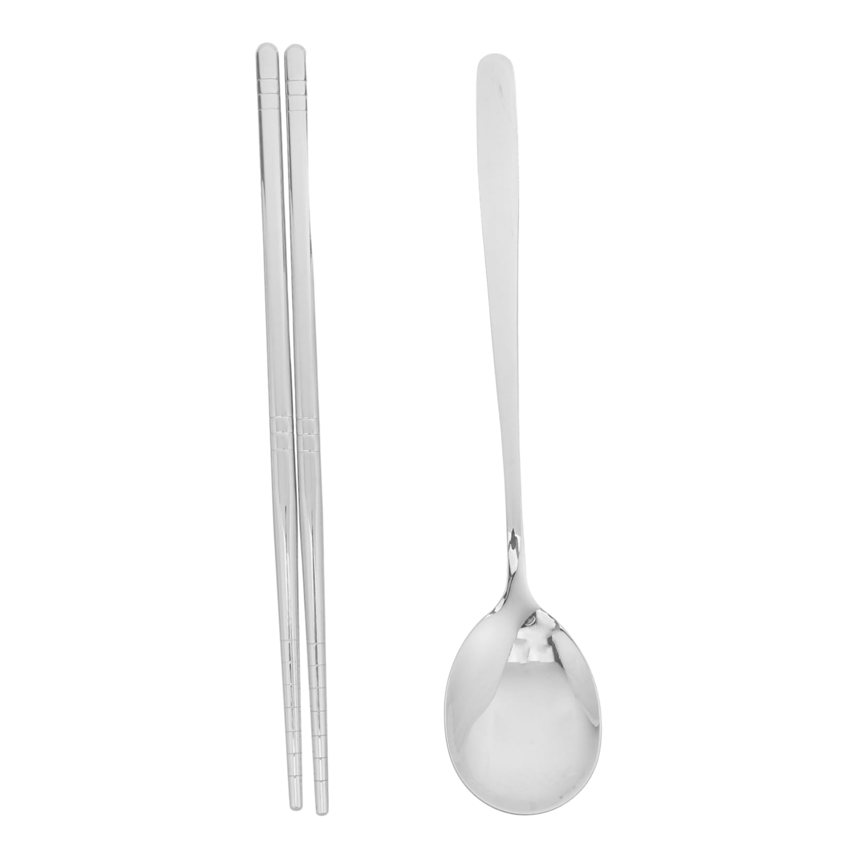 COLLBATH Travel Utensils Set with Case Reusable Stainless Steel Chopsticks Spoon for Camping Picnics and Everyday Use Lightweight and Easy to Clean Tableware