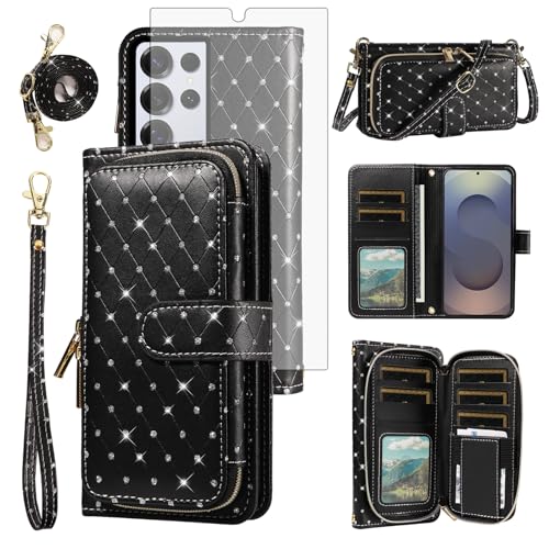Coque Samsung Galaxy S25 Ultra Asuwish ZSZXLLB housse noire fine