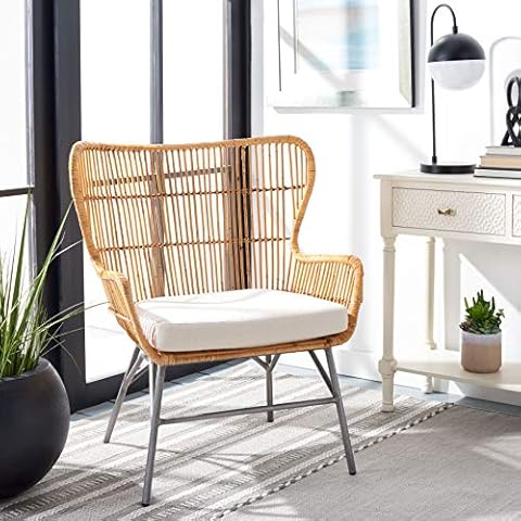 Safavieh Home Collection Lenu - Silla decorativa de ratán Cover