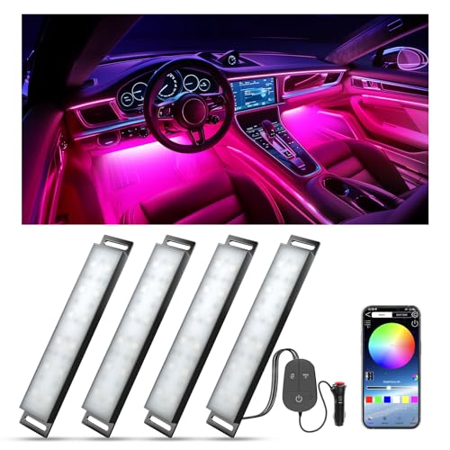 YiLaie Illuminazione per interni auto con App E Controller, 16