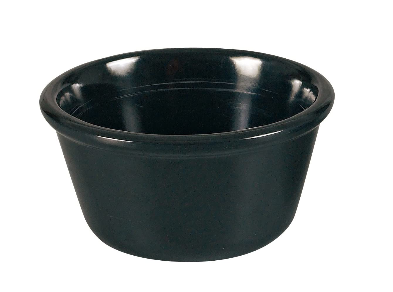 Yanco NC-537BK Smooth Ramekin, 3.25" Diameter, 1.25" Height, 3 oz, Melamine, Black Color, Pack of 72