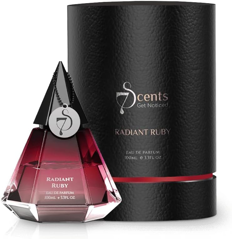 7.S Radiant Ruby | Eau de Parfum Long-Lasting Perfume for Men and Women | Premium Luxury Fragrance Scent | Perfect for Special Occasions and gift for Unisex 100ml.