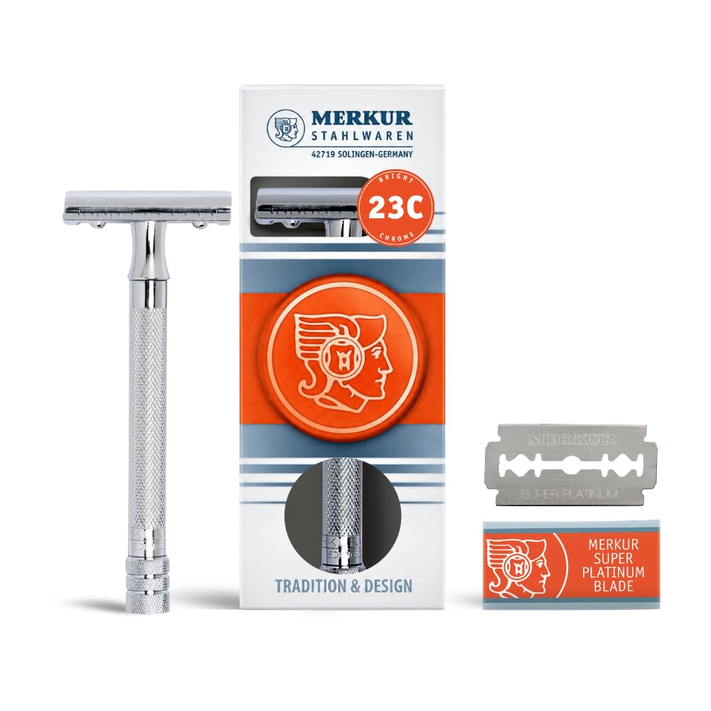 Amazon.com: MERKUR 23C Double Edge Safety Razor - Polished Chrome